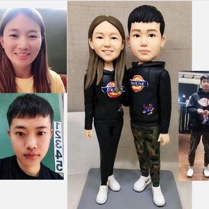 Surprise Gift Custom Handmade Your 3D Portrait Art Doll from Photos by uDesign